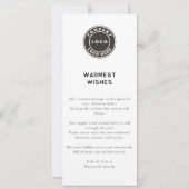 Carte Logo d'entreprise Merry Christmas Berries Bonjour (Dos)