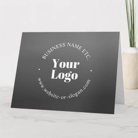 Carte Logo d'entreprise ou design & texte modifiable (Devant)