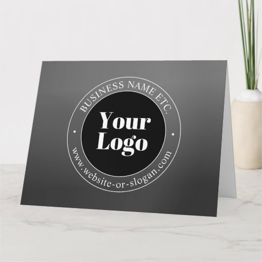 Carte Logo d'entreprise ou design & texte modifiable (Devant)