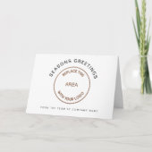 Carte Logo d'entreprise simple voeux de Noël plié (Devant)