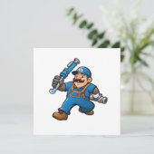 Carte logo des services de plomberie (Debout devant)