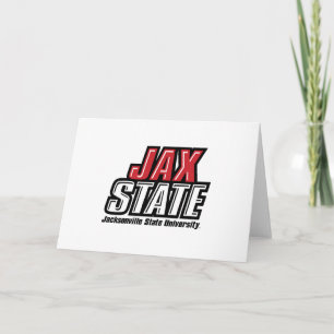 Carte Logo d'état de Jacksonville State University JAX S