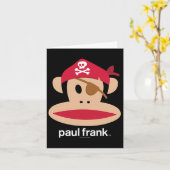 Carte Logo d'Halloween Julius Pirate Monkey (Fleur jaune)