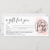 Carte Logo du certificat cadeau pour brosse de corail (Devant)