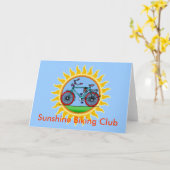 Carte Logo du Club de cyclisme sur mesure (Fleur jaune)