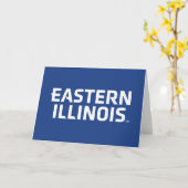 Carte Logo du mot-symbole de l'Université Eastern Illino (Fleur jaune)