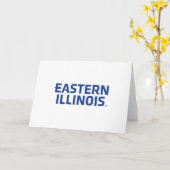 Carte Logo du mot-symbole de l'Université Eastern Illino (Fleur jaune)