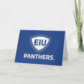 Carte Logo Eastern Illinois Panthers Shield & Wordmark (Devant)