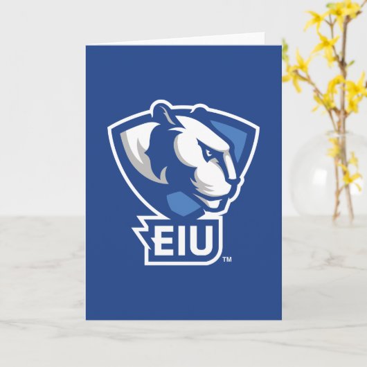 Carte Logo Eastern Illinois University Panthers (Fleur jaune)