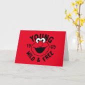 Carte Logo Elmo Skate - Young, Wild & Free 1969 (Fleur jaune)