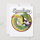 Carte Logo Explorez l'Amérique centrale. (Devant)