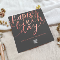 Logo Faux Rose Gold Lettres gris foncé Anniversair