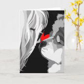 Carte logo heARTdog (Fleur jaune)