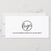 Carte Logo moderne Certificat simple cadeau d'entreprise (Dos)