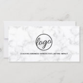 Carte Logo moderne Simple Gris Marbre Certificat cadeau (Dos)