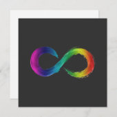 Carte Logo Neurodiversity Infinity (Devant / Derrière)