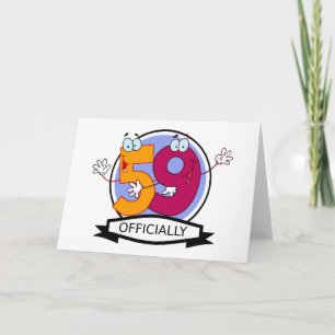 Carte Logo officiel 59 Anniversaire