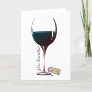 Carte Logo personnalisé Art Vin