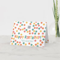 Logo Personnalisé Fun Colorful Confetti Joyeux Ann