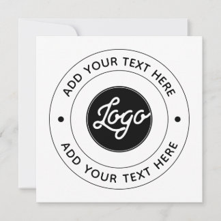 Carte 📝 Logo personnalisé & texte personnalisé pour évé