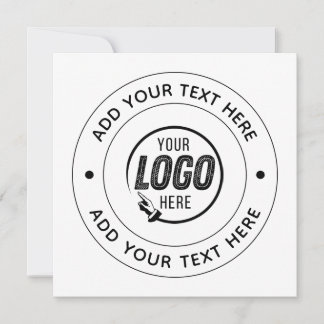 Carte 📝 Logo personnalisé & texte personnalisé pour évé