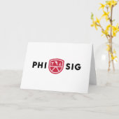 Carte Logo Phi Sigma Kappa (Fleur jaune)