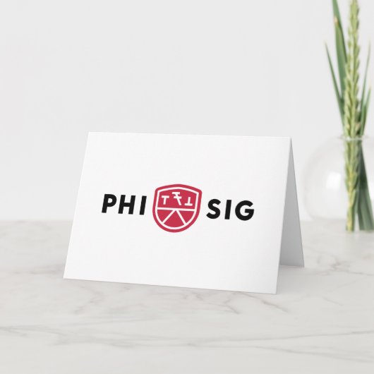 Carte Logo Phi Sigma Kappa (Devant)