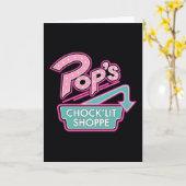 Carte Logo rose du magasin Chock'Lit de Pop (Fleur jaune)