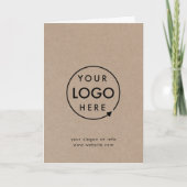 Carte Logo Rustique Kraft | Entreprise moderne (Devant)