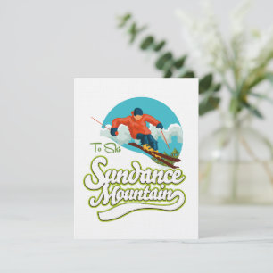 Carte logo ski des montagnes Sundance
