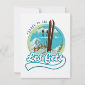 Carte Logo ski Les Gets France (Devant)