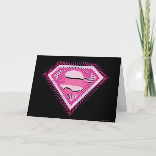Carte Logo Supergirl rose (Devant)
