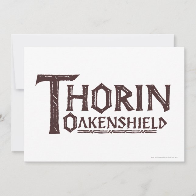 Carte Logo THORIN OAKENSHIELD™ Brown (Devant)