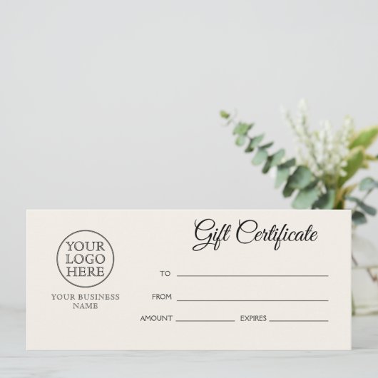 Carte Logo vintage (Debout devant)