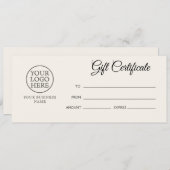 Carte Logo vintage (Devant / Derrière)