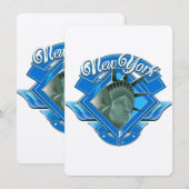 Carte Logo vintage New York Liberty (Devant / Derrière)
