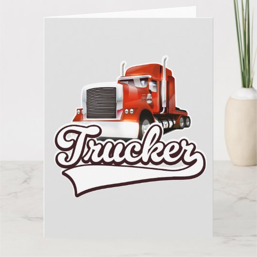 Carte Logo vintage routier (Devant)