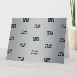 Carte Logos répétitifs sur un dégradé gris (couleur modi