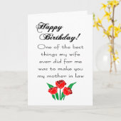 Carte loi mère aujourd'hui (Fleur jaune)