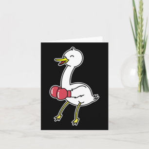 Carte L'oie fait la boxe
