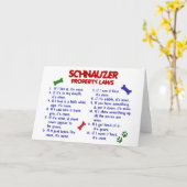 Carte Lois 2 de propriété de SCHNAUZER (Fleur jaune)