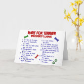 Carte Lois 2 de propriété de TERRIER de RENARD de FIL (Fleur jaune)