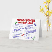 Carte Lois ANGLAISES 2 de propriété d'INDICATEUR (Fleur jaune)