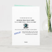 Carte L'oiseau chanteur (Dos)