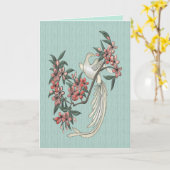 Carte L'oiseau chanteur (Fleur jaune)