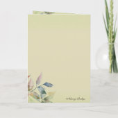 Carte L'oiseau paisible (Dos)