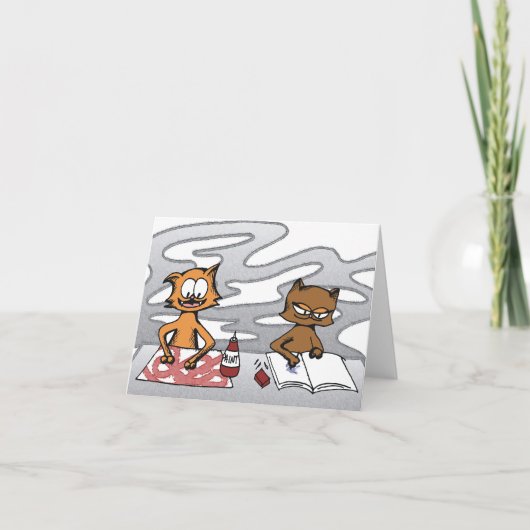 Carte Loki et Mayday Paw Peinture (Devant)