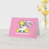 Carte Lola Bunny Girls ne perdent jamais (Fleur jaune)