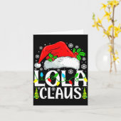 Carte Lola Claus Funny Christmas Family Matching  (Fleur jaune)