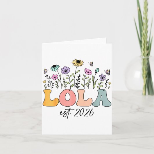 Carte Lola Est. 2026 Wildflower Promoted To Lola  (Devant)